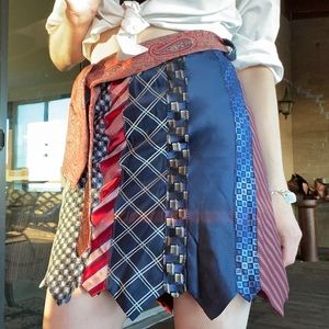 RARE Tie Skirt - thrifted